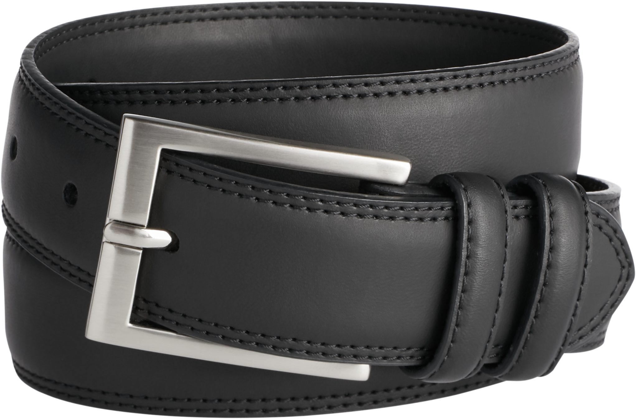 mens black soft leather belt