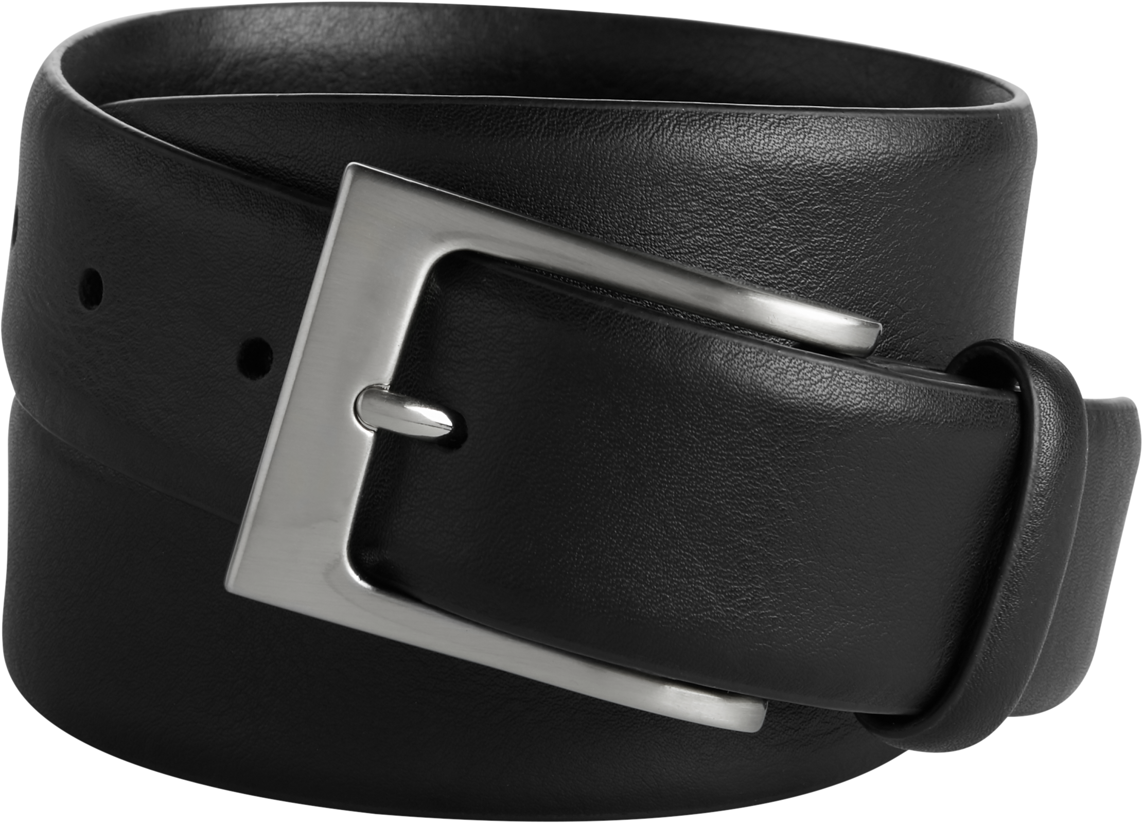 black plain belt