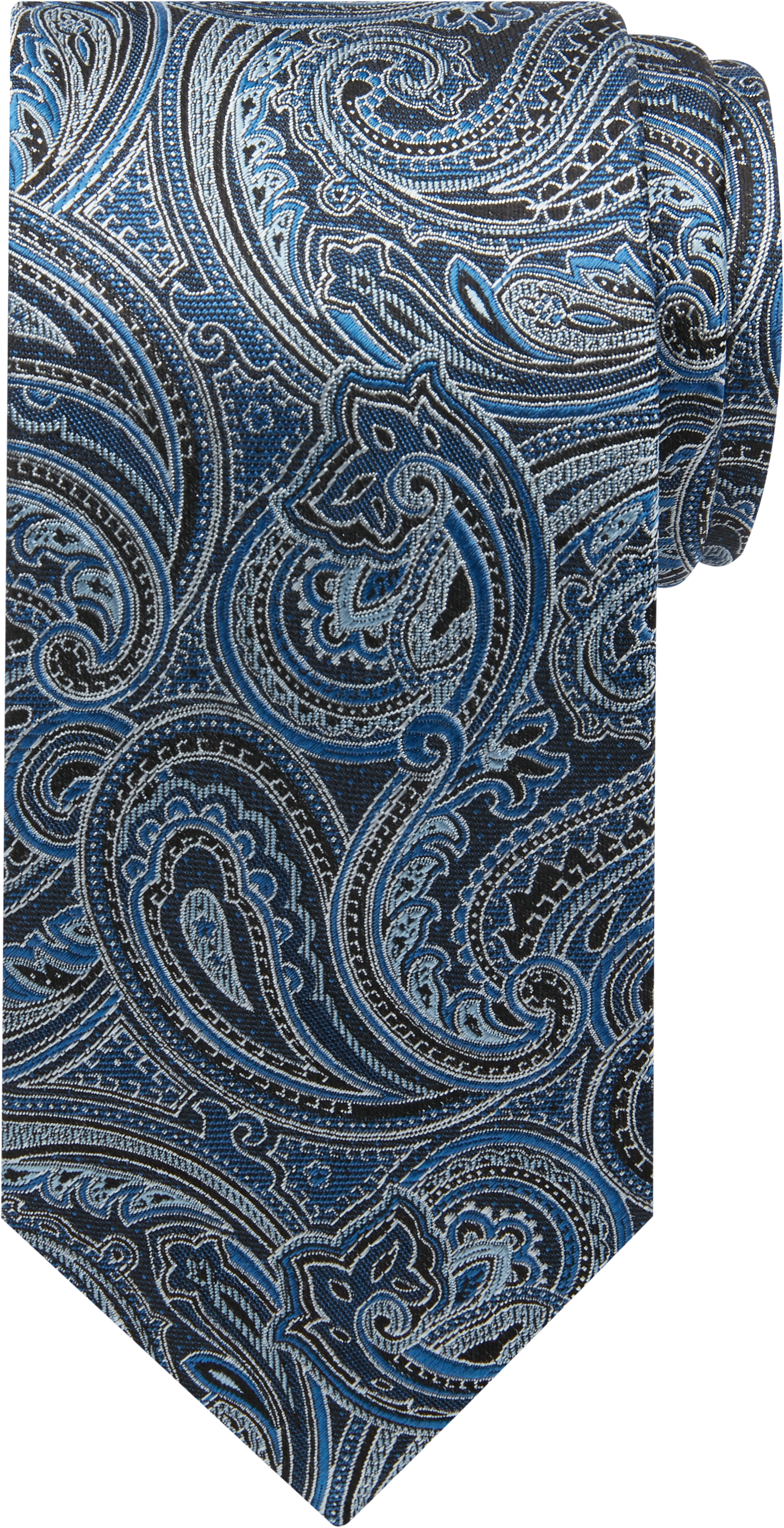 Pronto Uomo Blue Paisley Narrow Tie - Men's Accessories | Men's Wearhouse