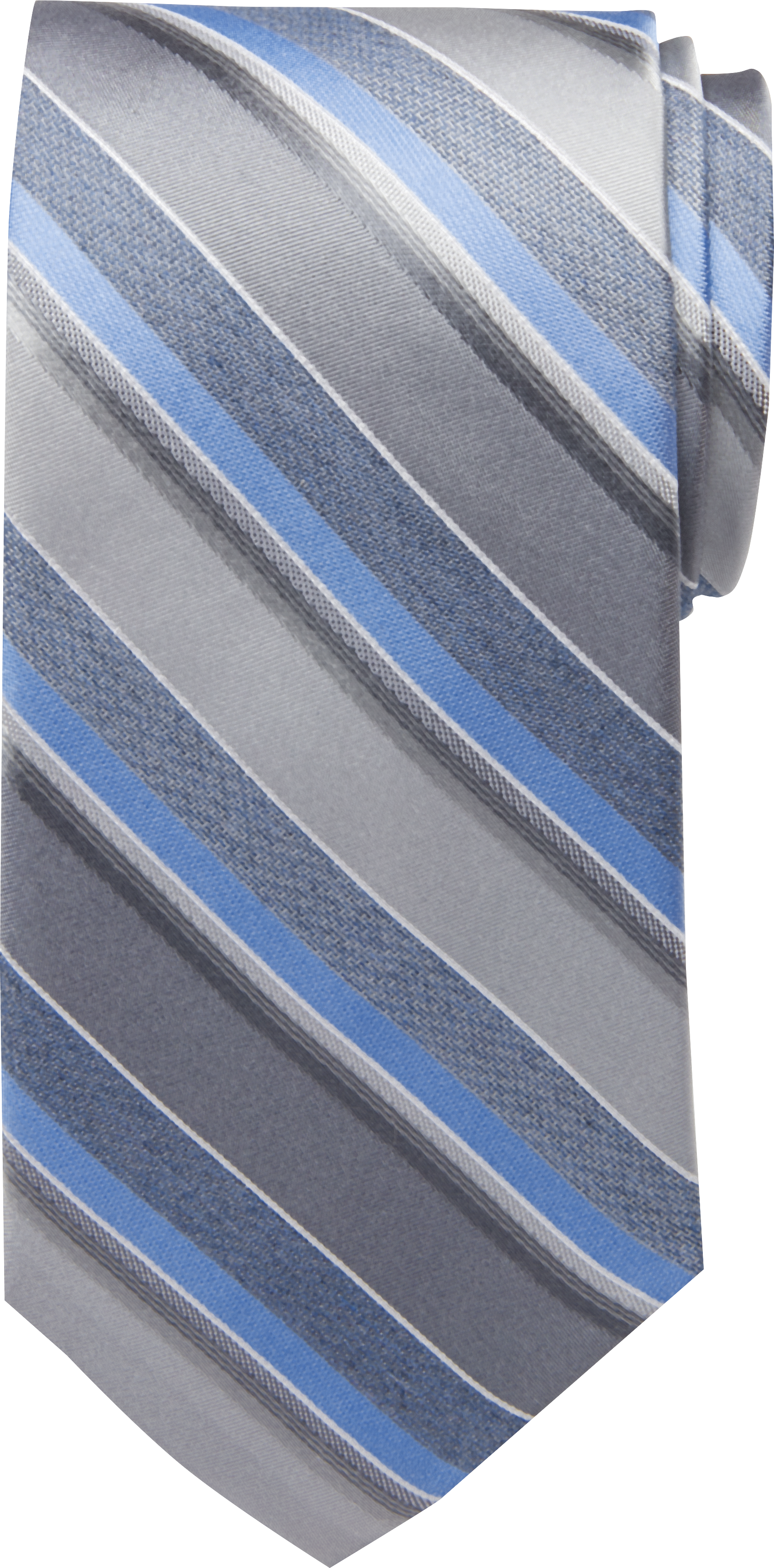 Calvin Klein Gray & Blue Stripe Narrow Tie - Men's Big & Tall | Men's ...