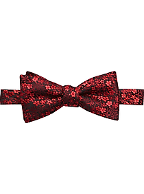 Deal B TARTAN-Red/Red Mens Polyester Pre-tied Bow tie P&P 2 UK>>>1st Class