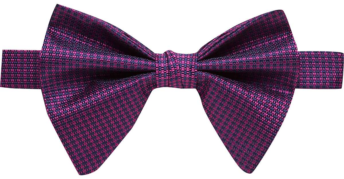 Calvin Klein Magenta Check Large Bow Tie Men's Men's Wearhouse