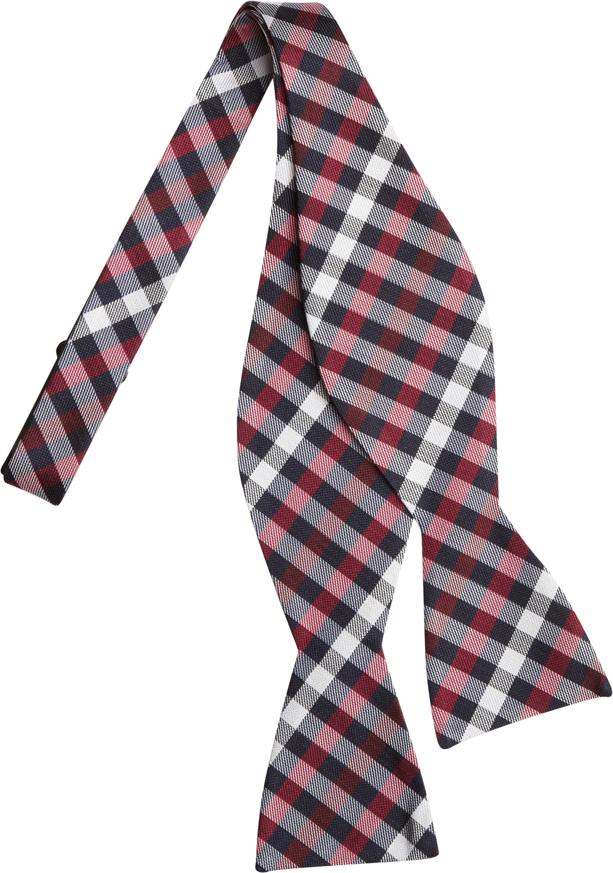 Esquire Red And Navy Check Bow Tie Mens Mens Wearhouse