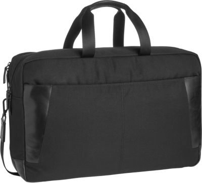 black leather duffle bag mens