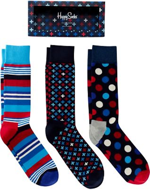 /Multi Diam Men’s XL  Sz 10-15 Happy Socks King Size 13-16 Combed Cotton Gray 