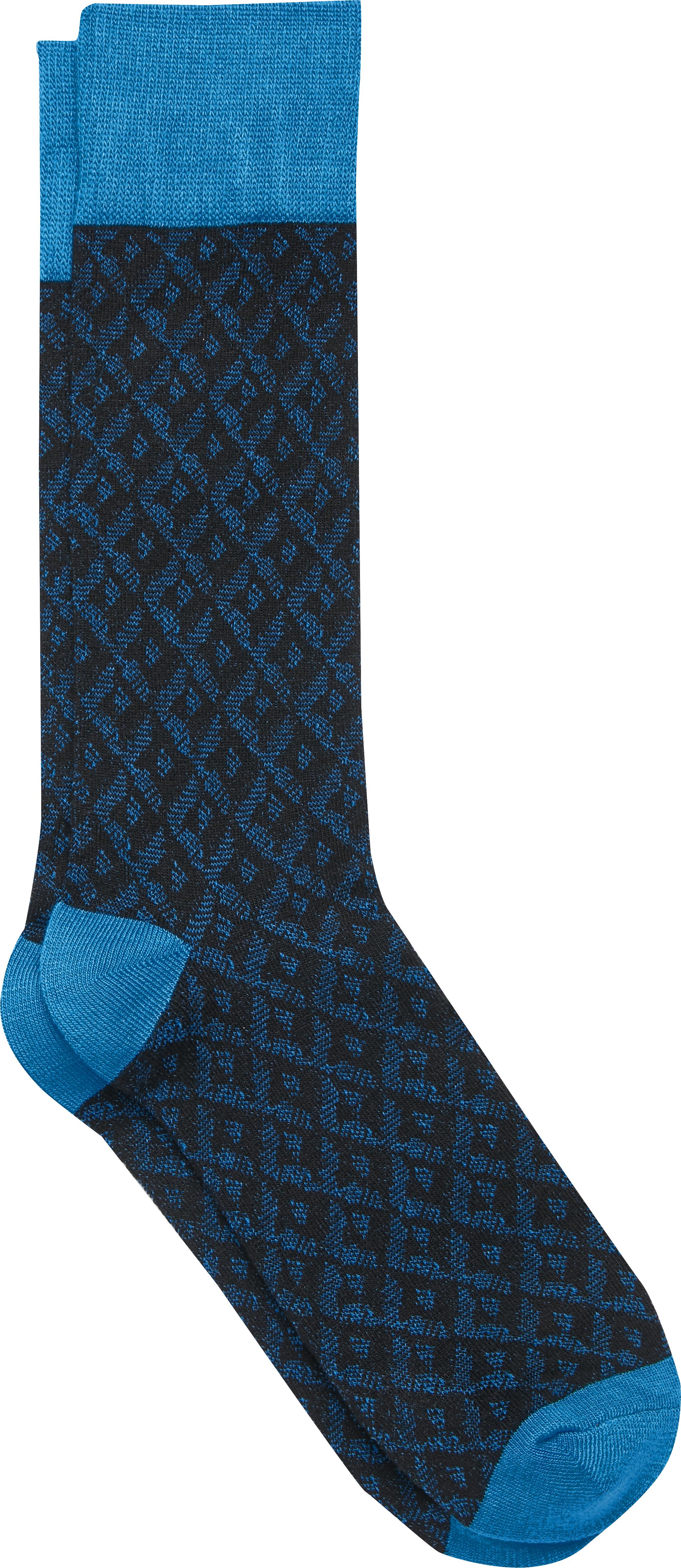 Egara Black And Light Blue Diamond Socks 1 Pair Men S Accessories Men S Wearhouse