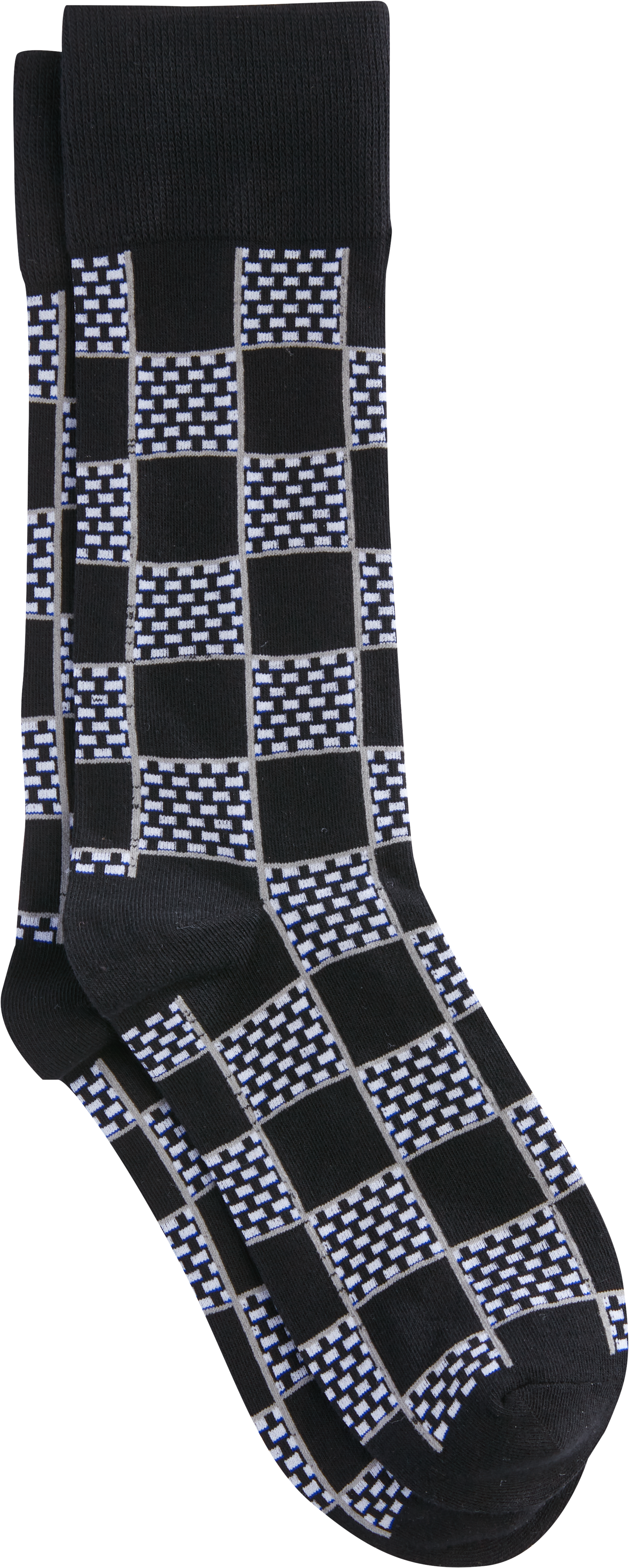 black and white dress socks