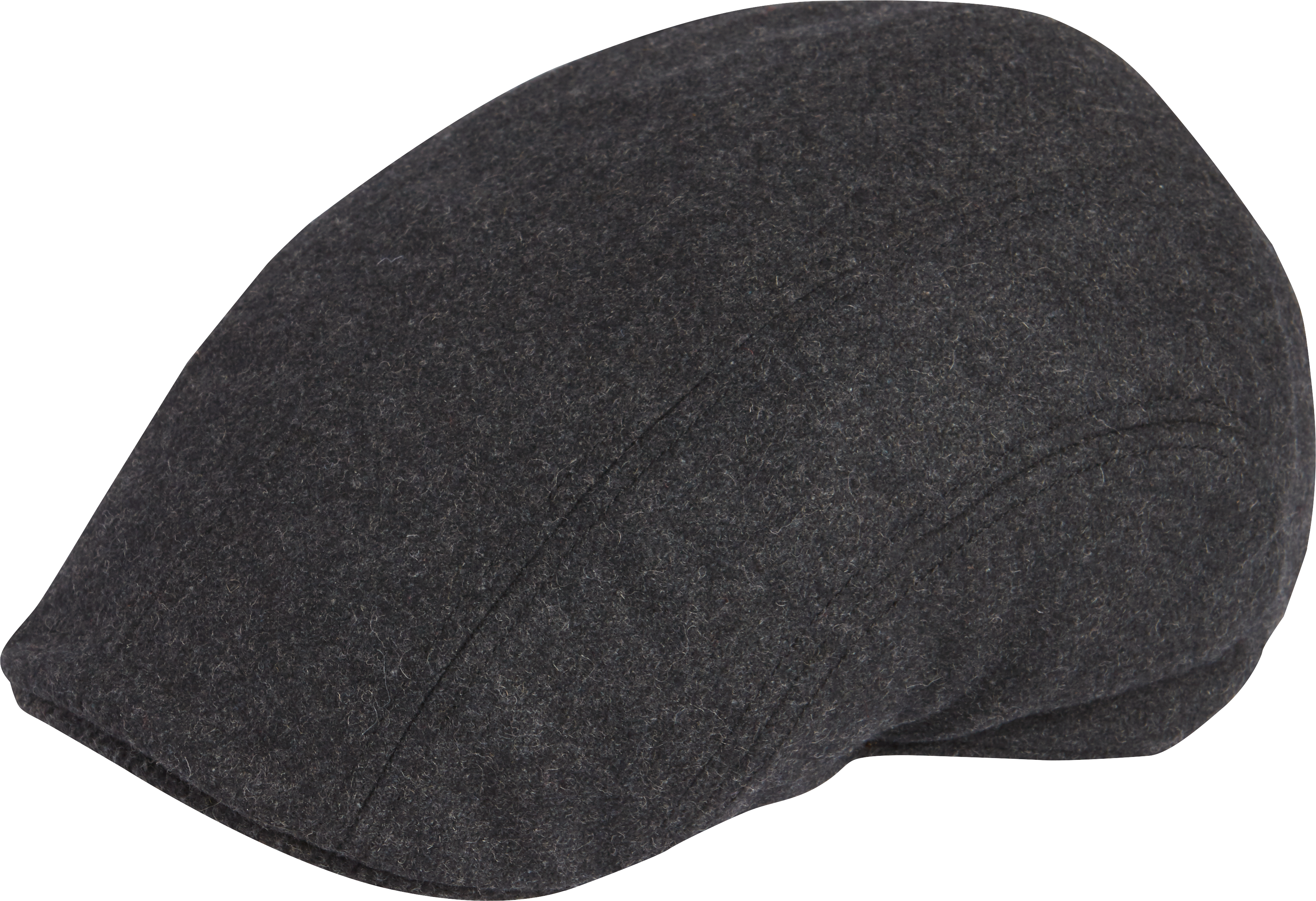 black wool driving cap