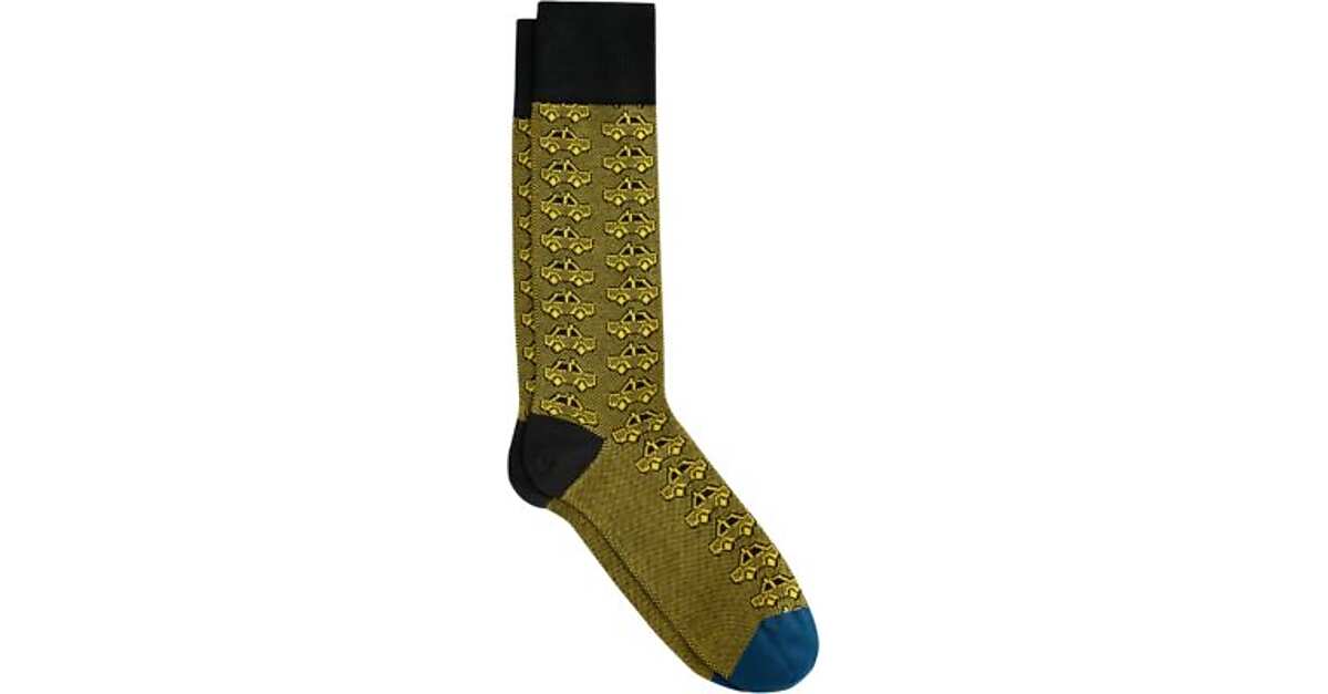 Happy Socks Yellow And Black Taxi Cab Socks Men S Accessories Men S Wearhouse