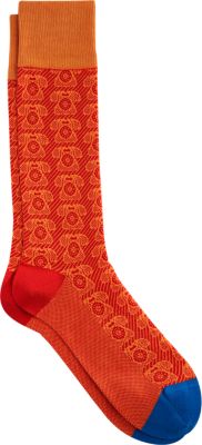 Happy Socks Orange Telephone Socks 1 Pair Men S Accessories Men S Wearhouse