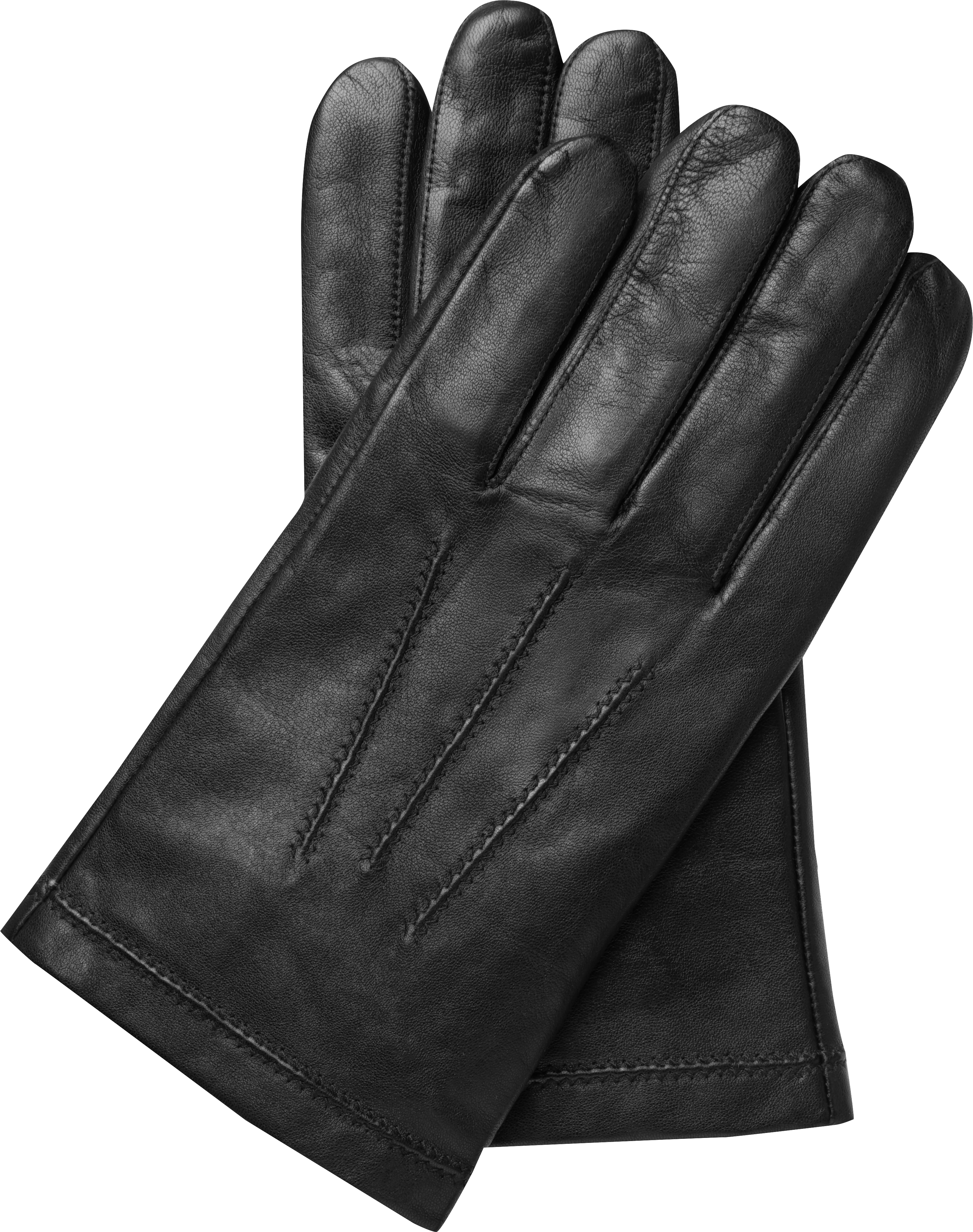 mens black leather gloves