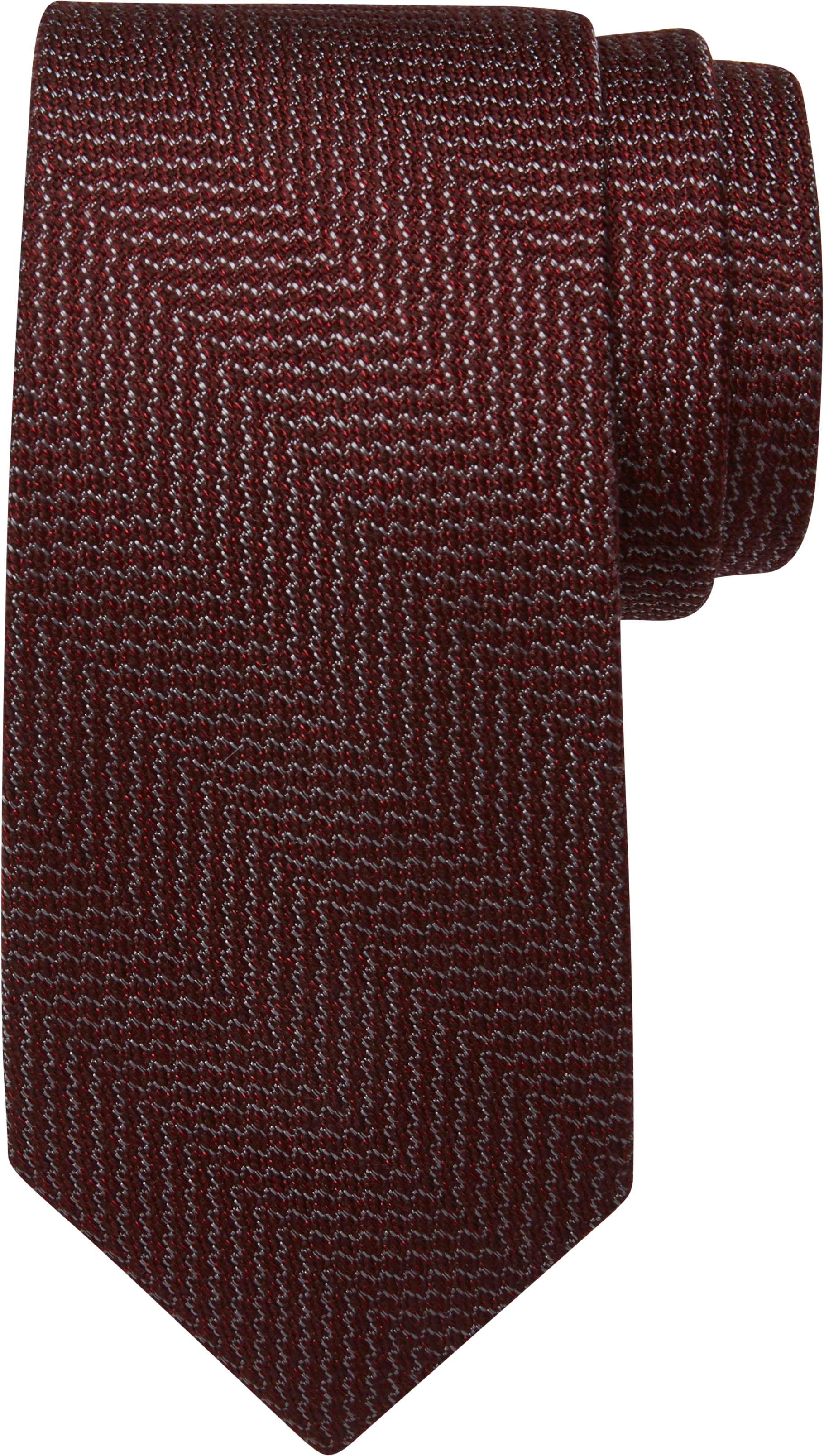 Michael Kors Burgundy Chevron Narrow Tie