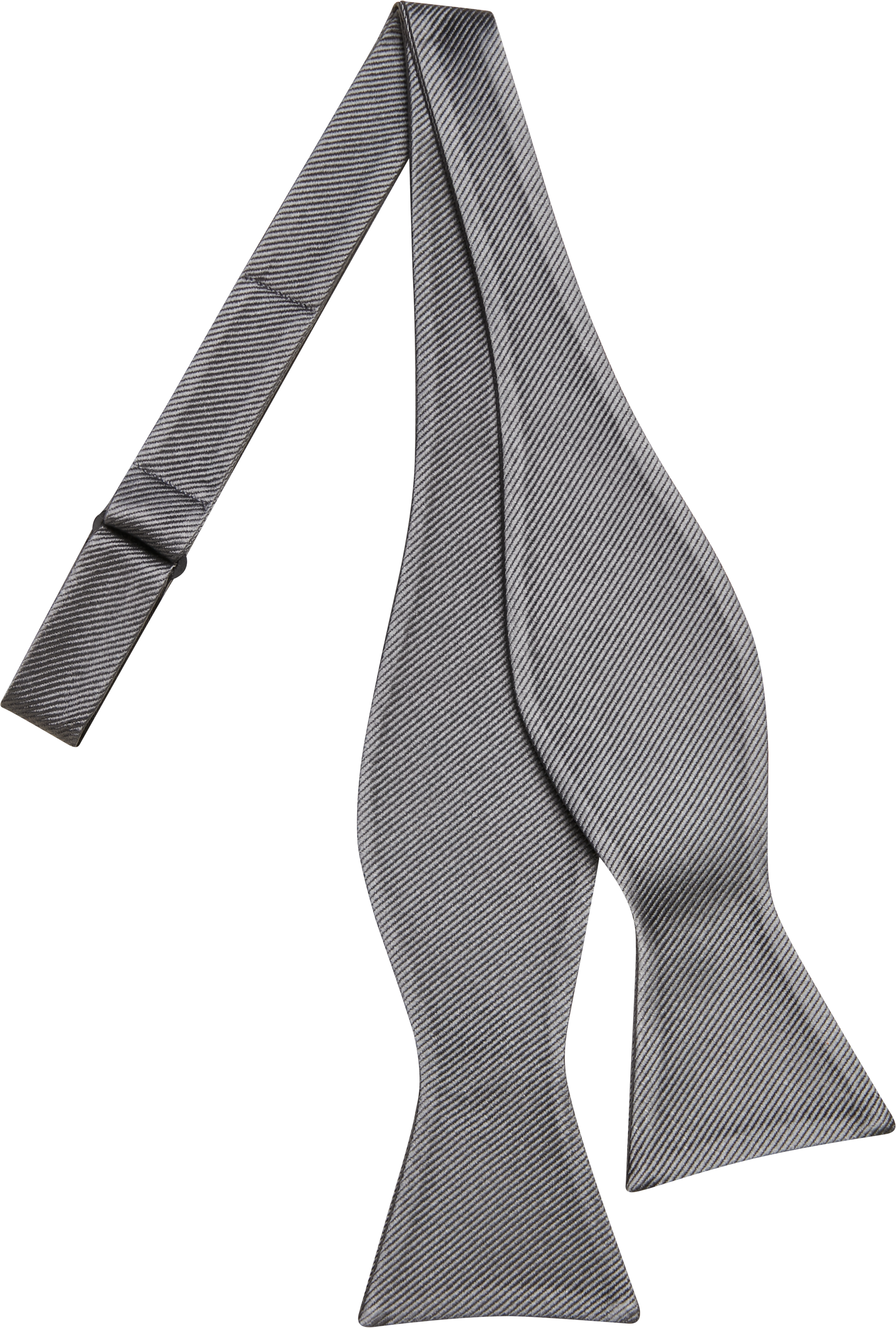 BLACK by Vera Wang Self Tie Bow Tie, Gray - Men's Brands | Men's Wearhouse