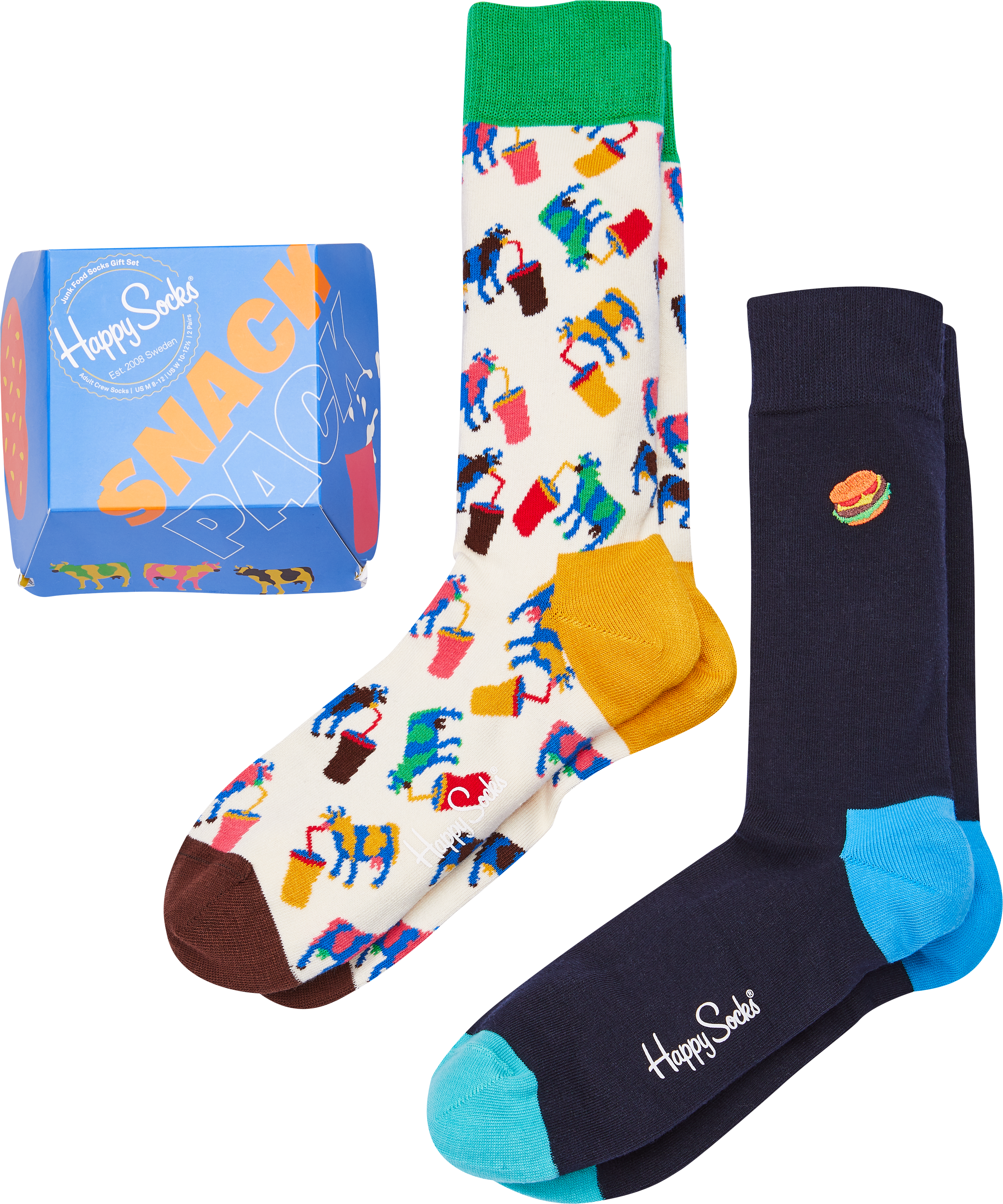 Happy Socks Snack Pack Socks 2 Pack Men S Accessories Men S Wearhouse