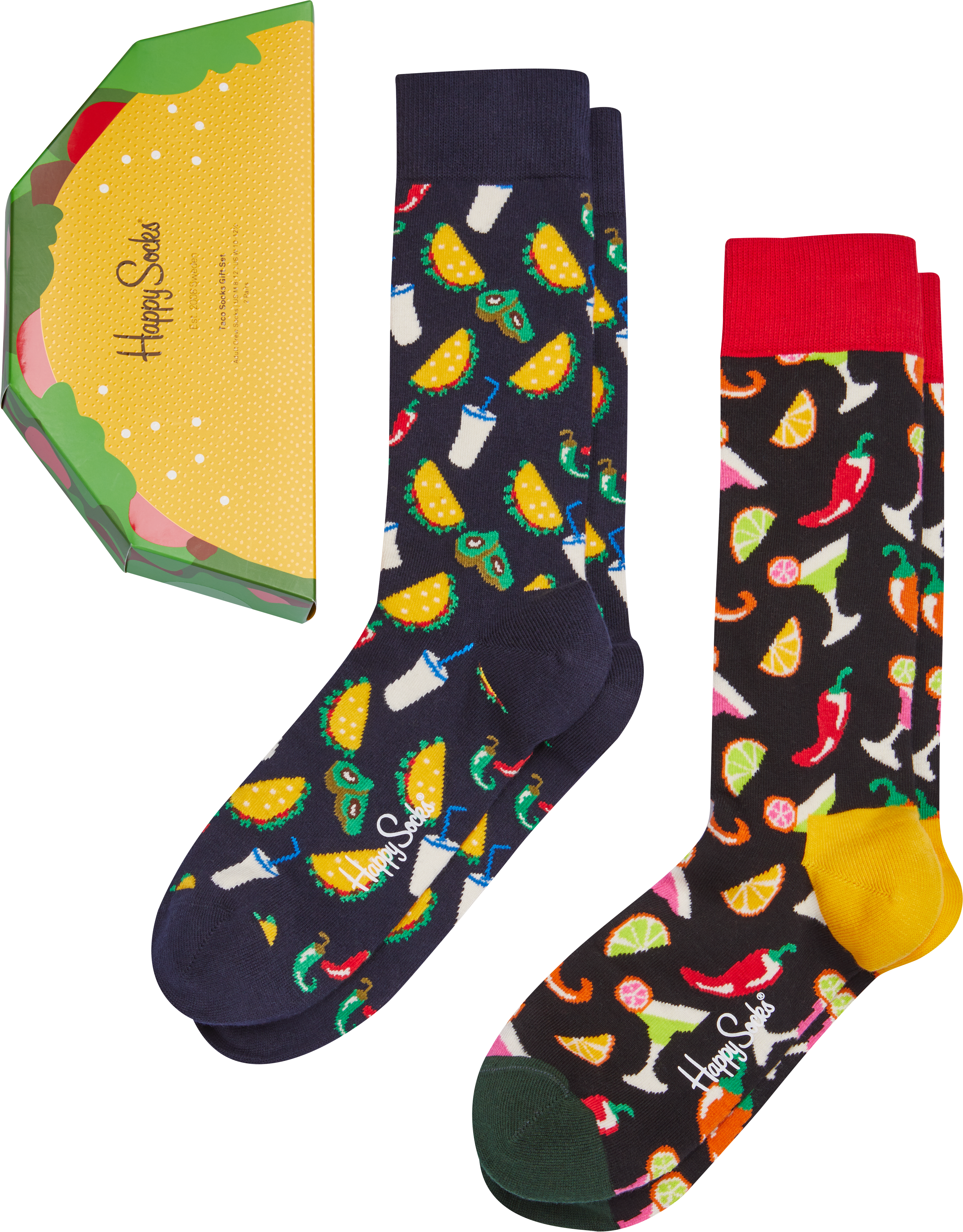 Happy Socks Taco Socks 2 Pack Men S Accessories Men S Wearhouse