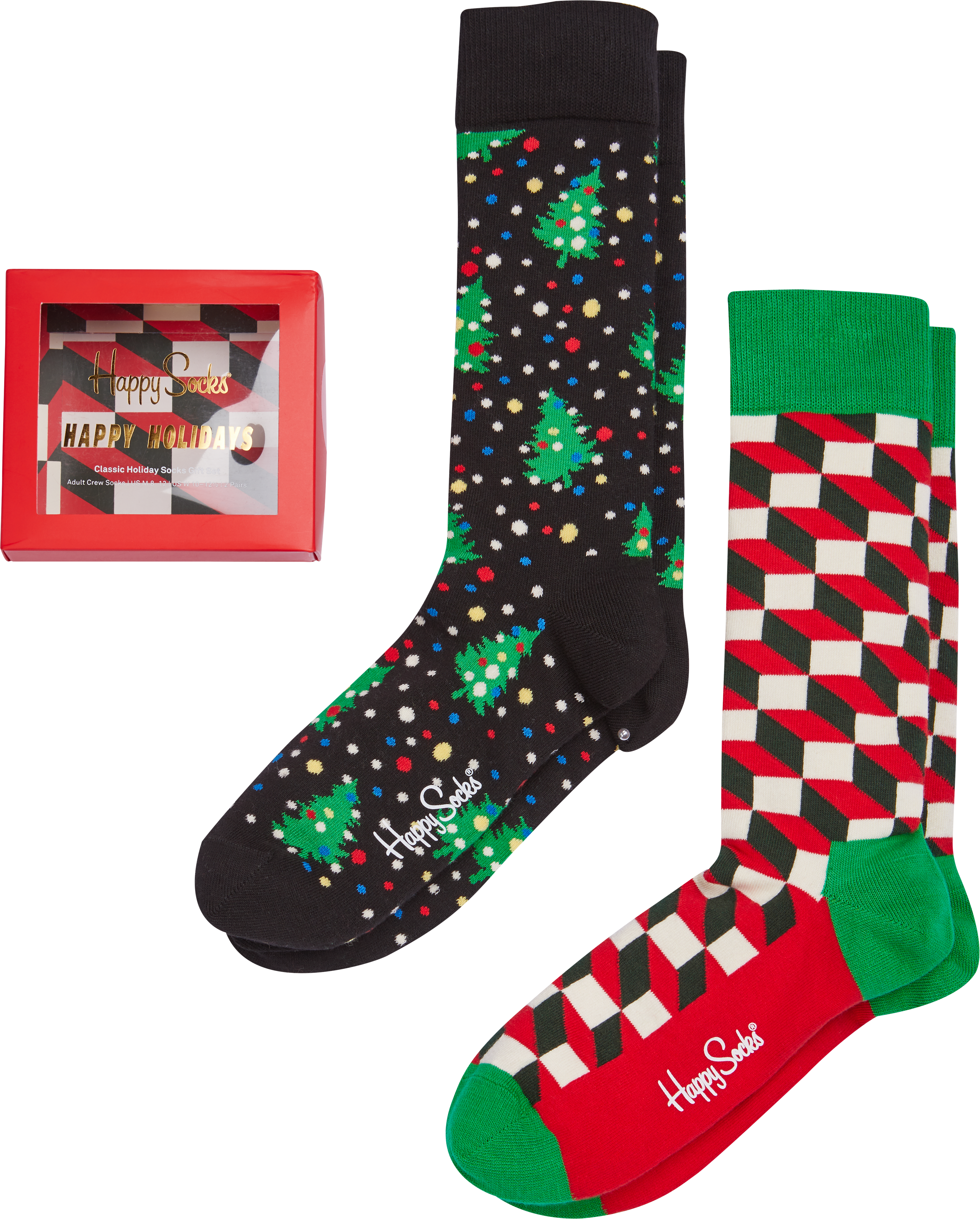 Happy Socks Happy Holiday Socks 2 Pack Men S Accessories Men S Wearhouse