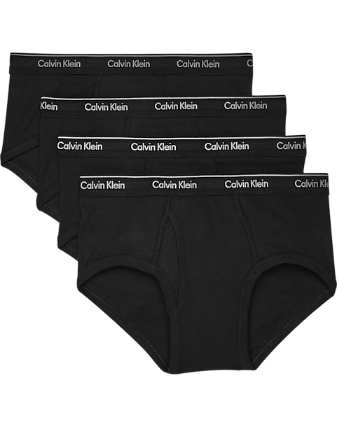 4-Pack Calvin Klein Classic Fit Cotton Brief (Size: XL in Black)