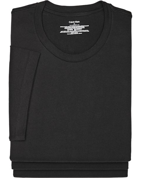 Calvin Klein Crew Neck T-Shirt, 3-Pack, Black - Men's Shirts | Men's  Wearhouse