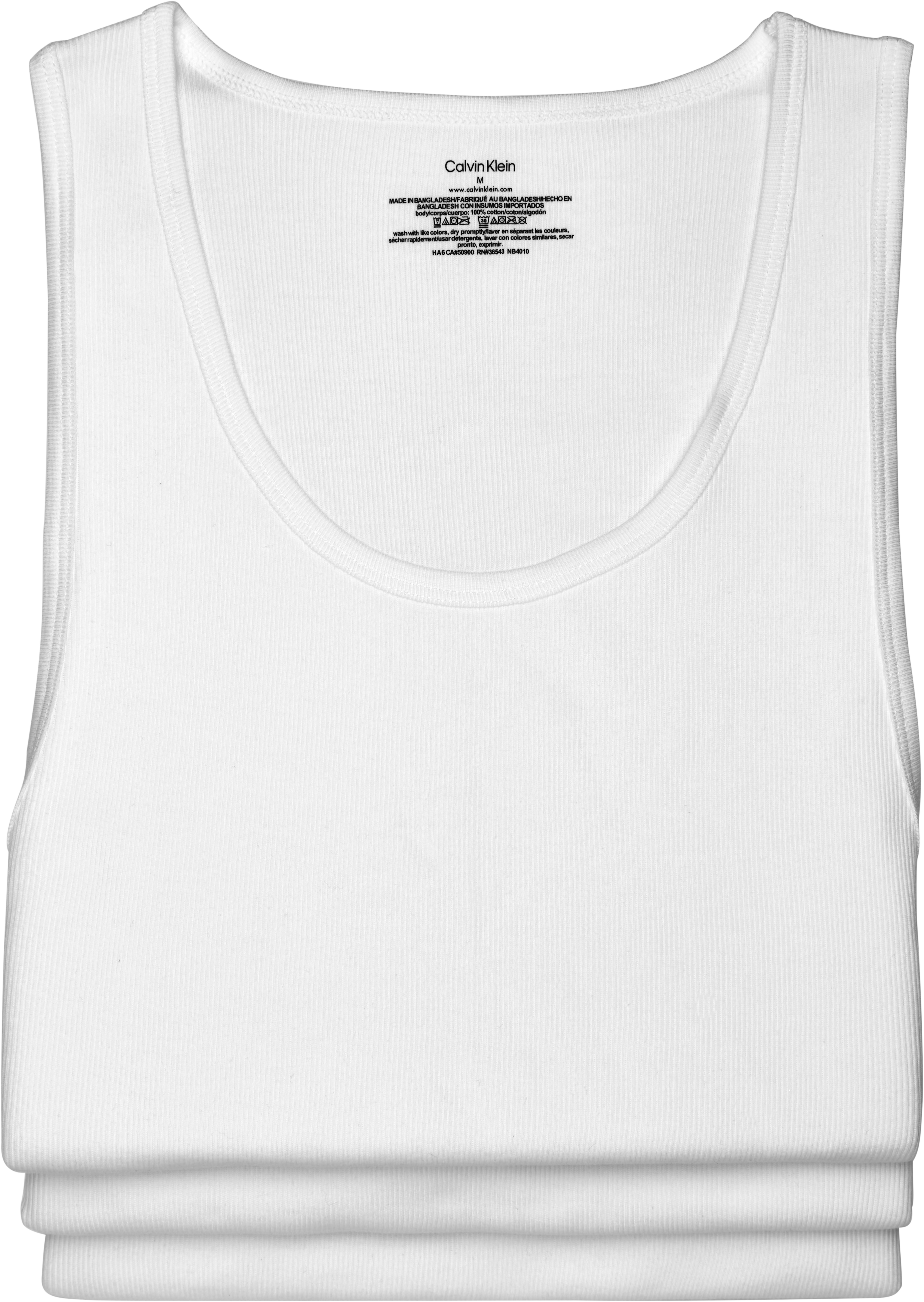 Calvin Klein Cotton Basic Ribbed Tank 3-pack, Men's Accessories