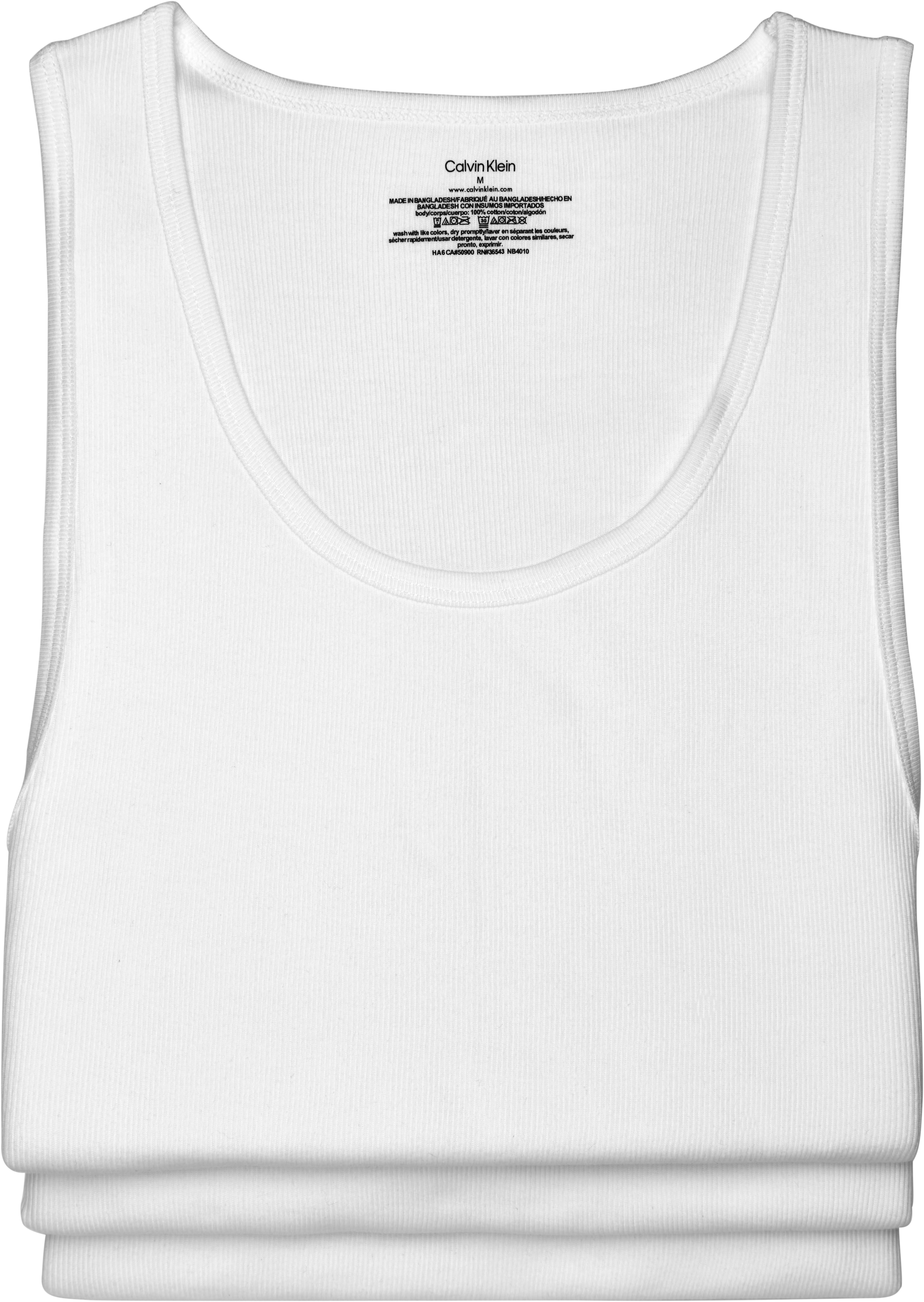 Calvin klein men's black best sale tank top