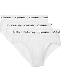 Calvin Klein Classic Fit Cotton Briefs, 3-Pack, White