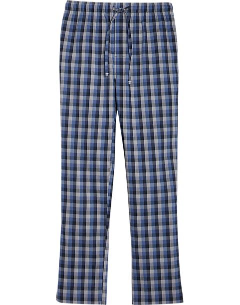 Michael Strahan Pajama Pants, Royal Blue Plaid - Men's Big & Tall | Men ...
