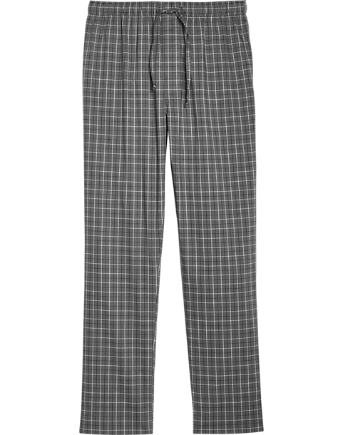 Michael Strahan Pajama Pants, Gray Plaid - Men's Sale | Men's Wearhouse