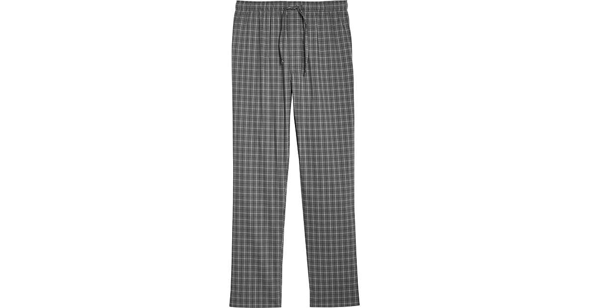 Michael Strahan Pajama Pants, Gray Plaid - Men's Big & Tall | Men's ...