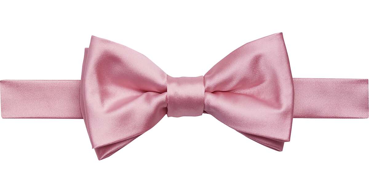 Light Pink Men Wedding Accessories Skinny Suspender & Bow Tie 