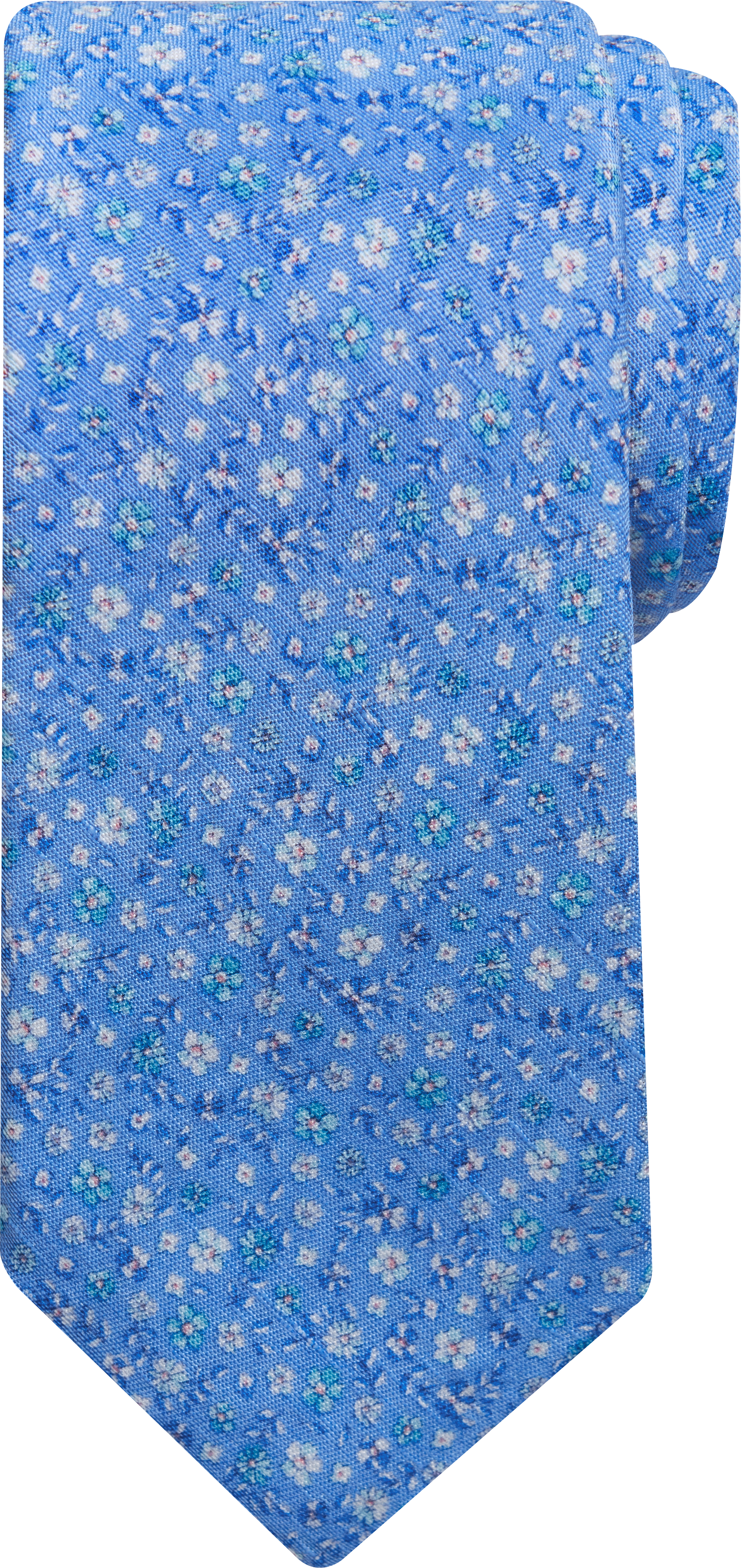 Lauren By Ralph Lauren Narrow Tie, Light Blue Petite Floral Print - Men's  Sale | Men's Wearhouse