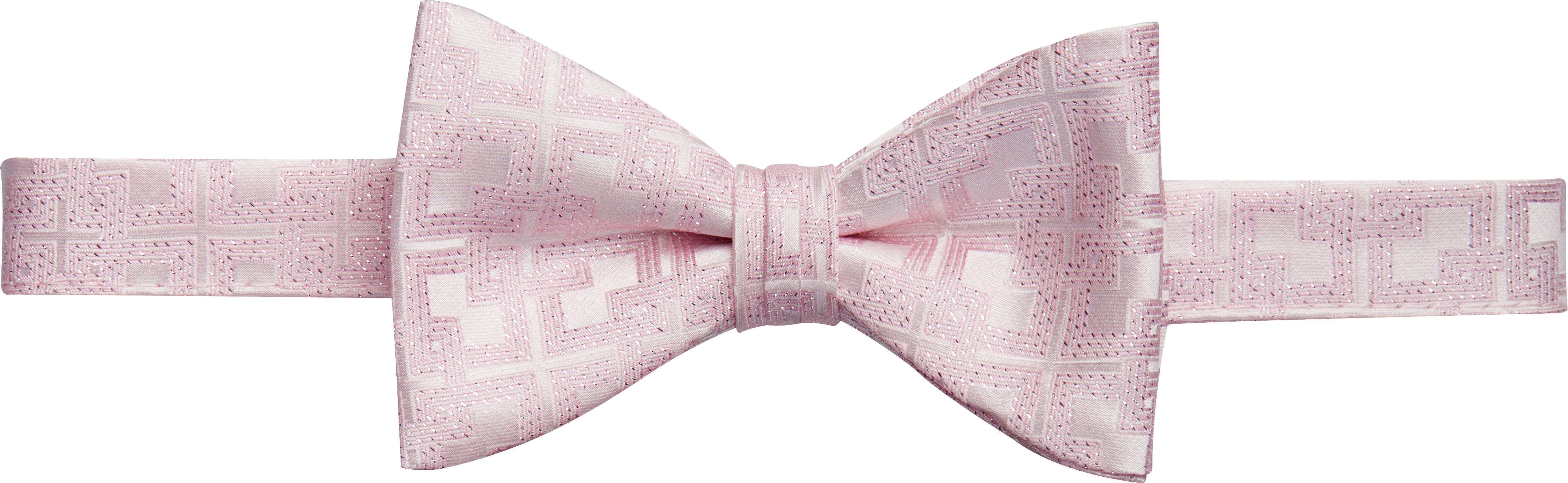 Pronto Uomo Pre-Tied Bow Tie, Pink Geometric - Men's Accessories | Men ...