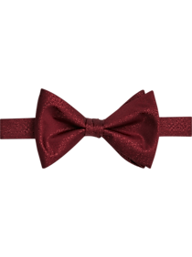 Mens Ties, Accessories - Egara Pre-Tied Bow Tie, Burgundy - Men's Wearhouse