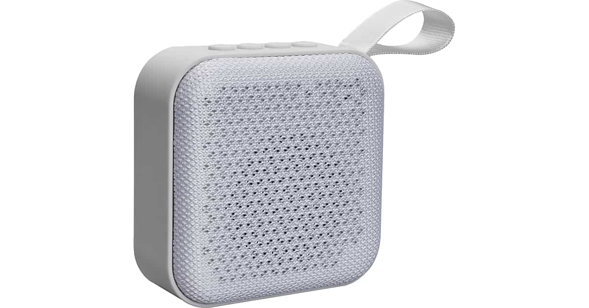 Sharper Image Square Bluetooth Speaker, White Men's Accessories Men