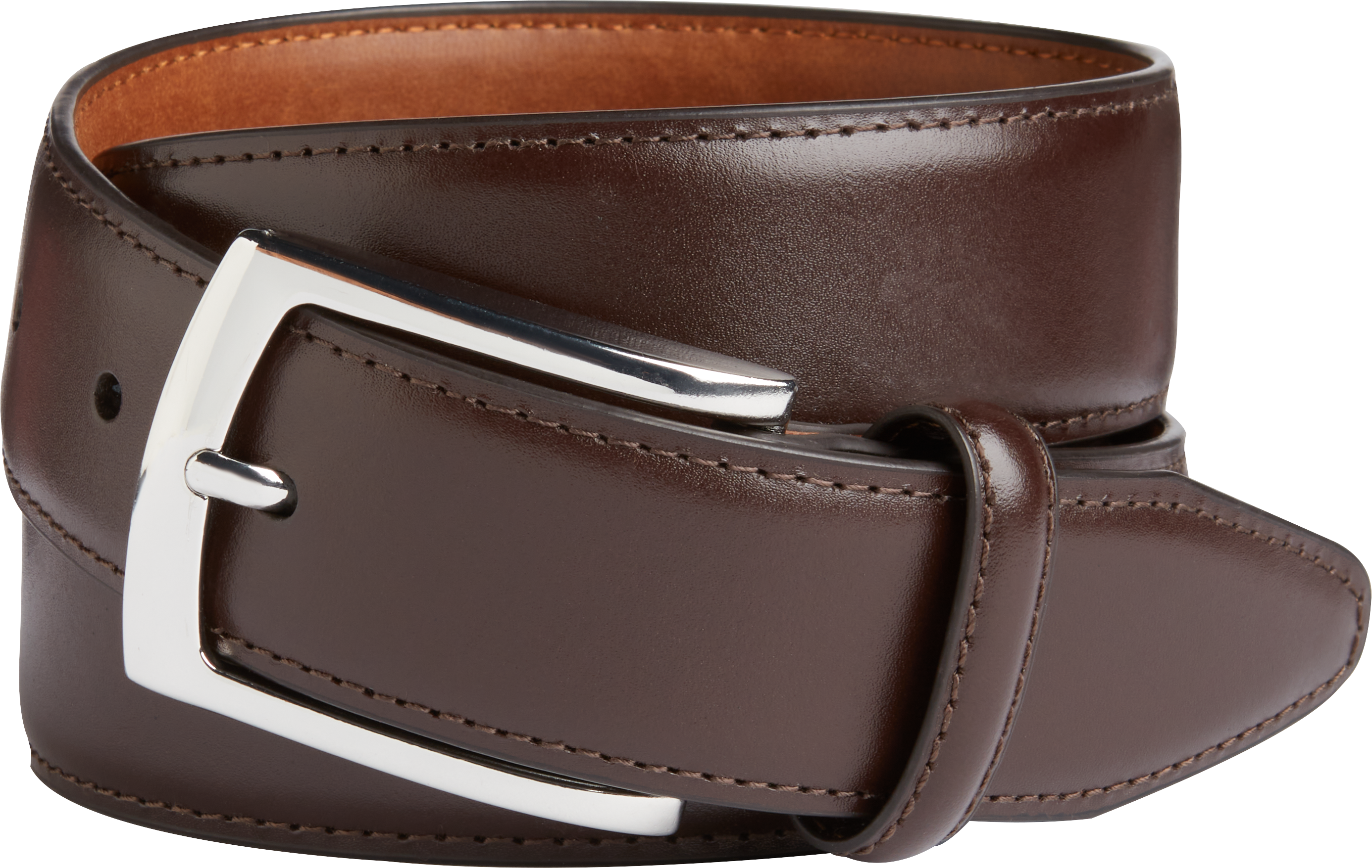 Johnston & Murphy Feather Edge Belt, Burgundy - Men's Accessories | Men ...