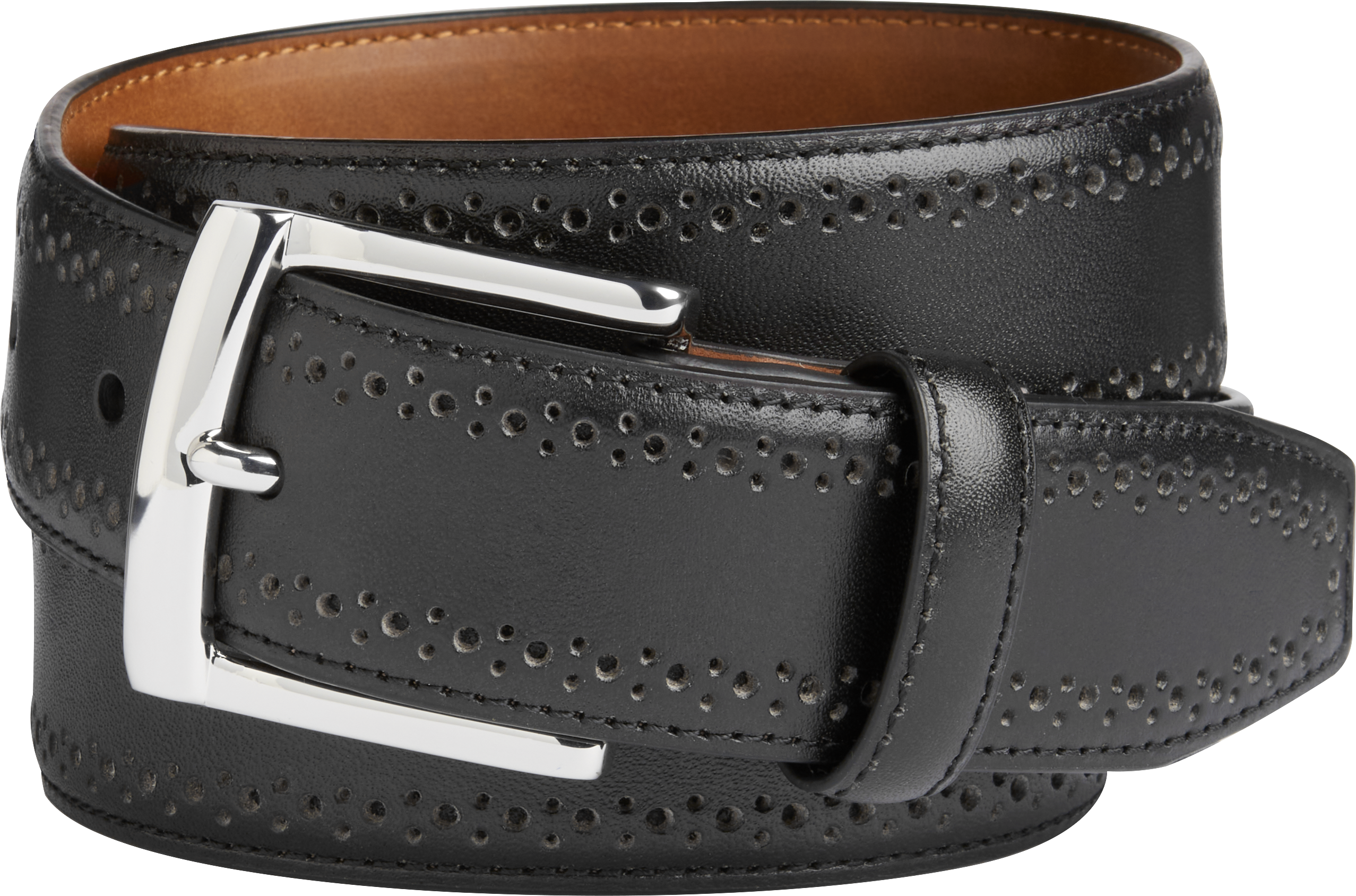 Johnston Murphy Perforated Edge Belt Hamilton Place