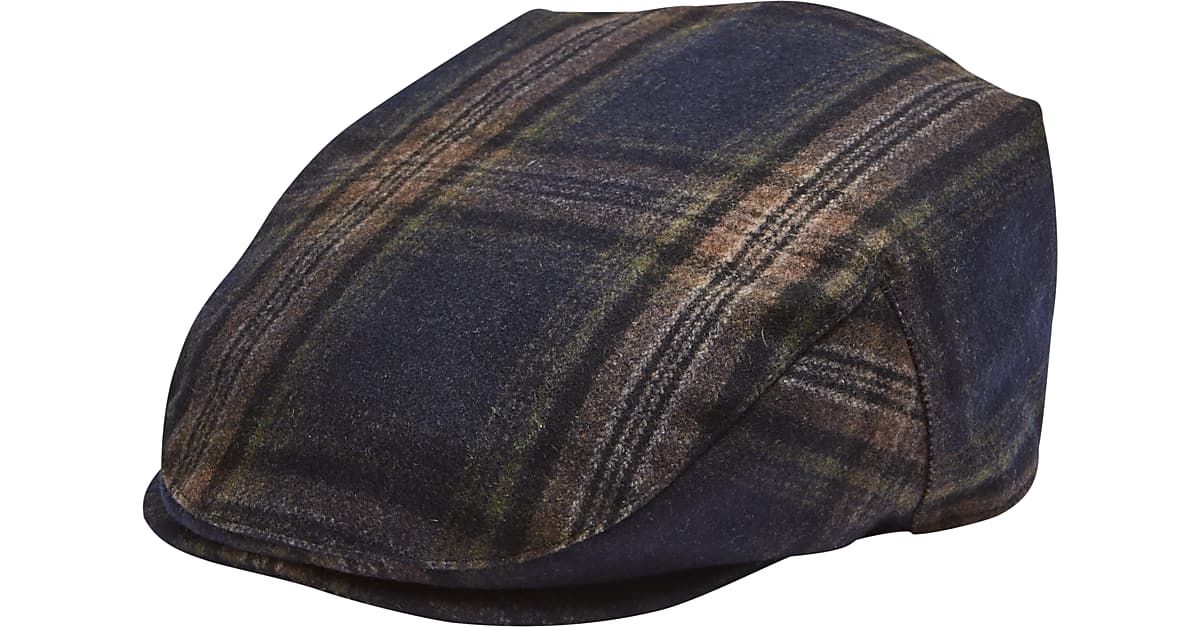 Biltmore Ivy Cap, Black Plaid Men's Sale Men's Wearhouse
