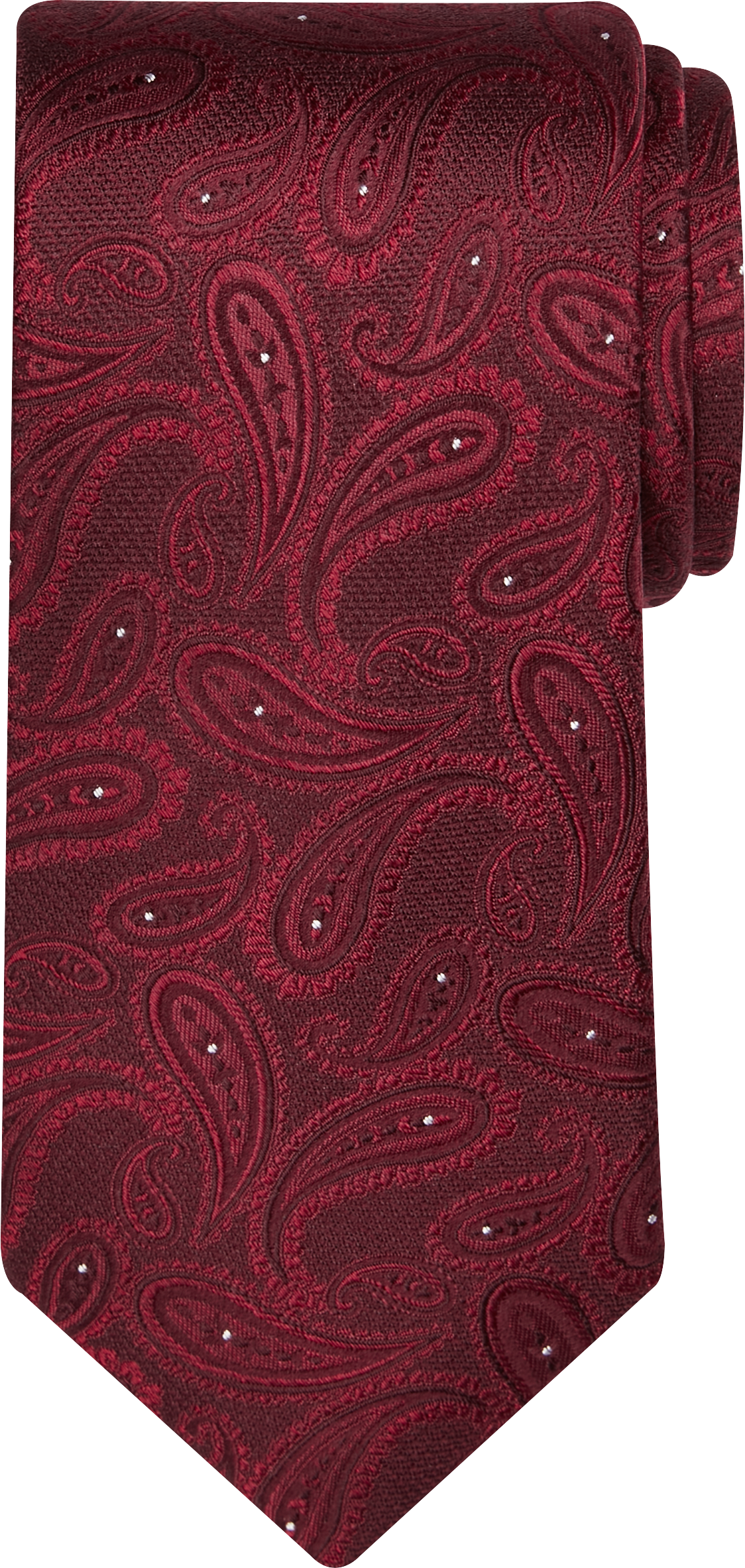 Pronto Uomo Narrow Tie, Burgundy Paisley - Men's Accessories | Men's ...