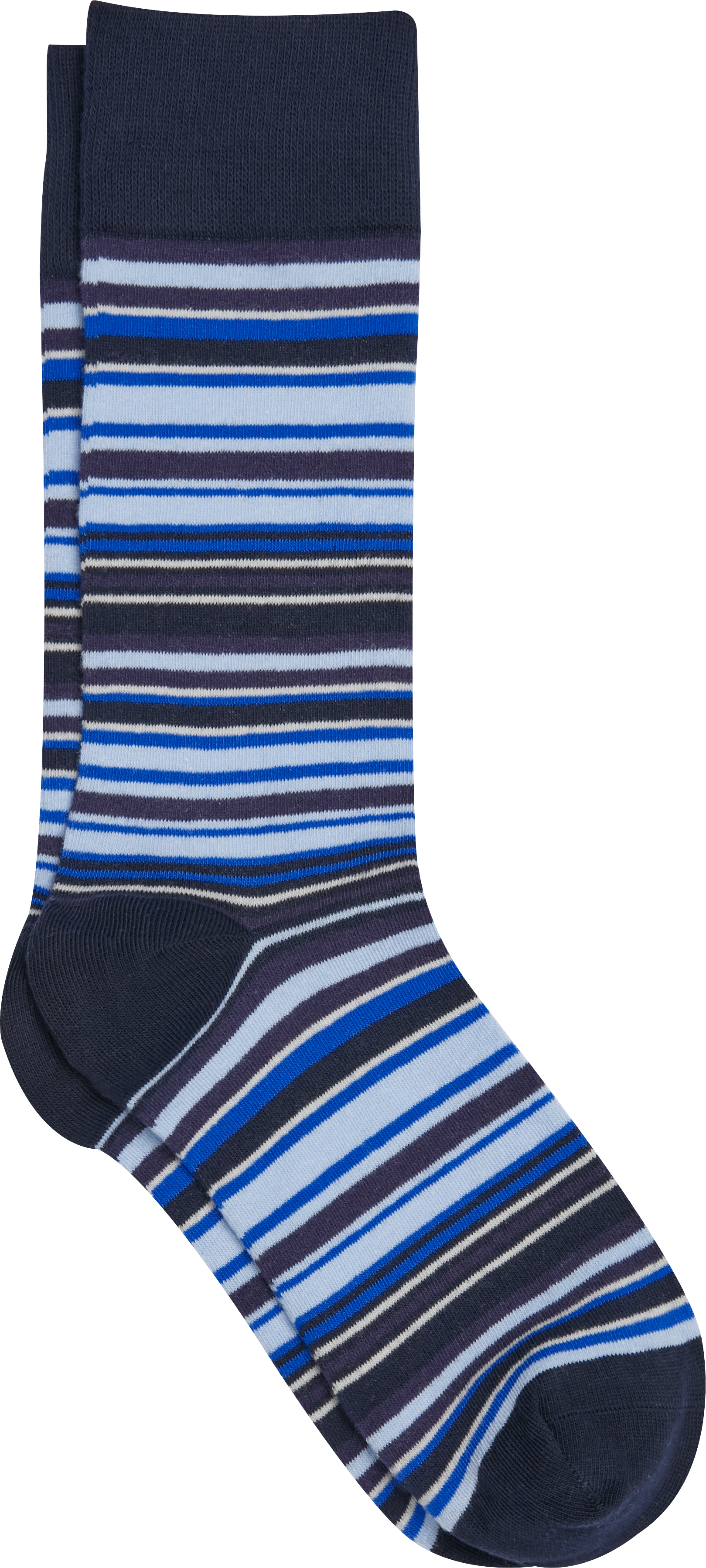 Egara Socks, Navy Stripes - Men's Accessories | Men's Wearhouse