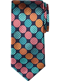 Awearness Kenneth Cole Narrow Tie, Teal Ribbed Dot