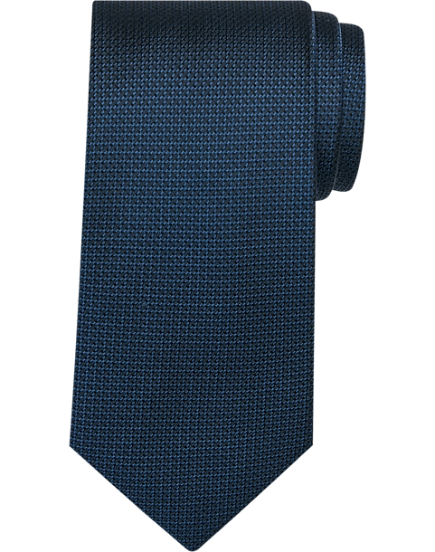 Pronto Uomo Narrow Tie, Navy Blue