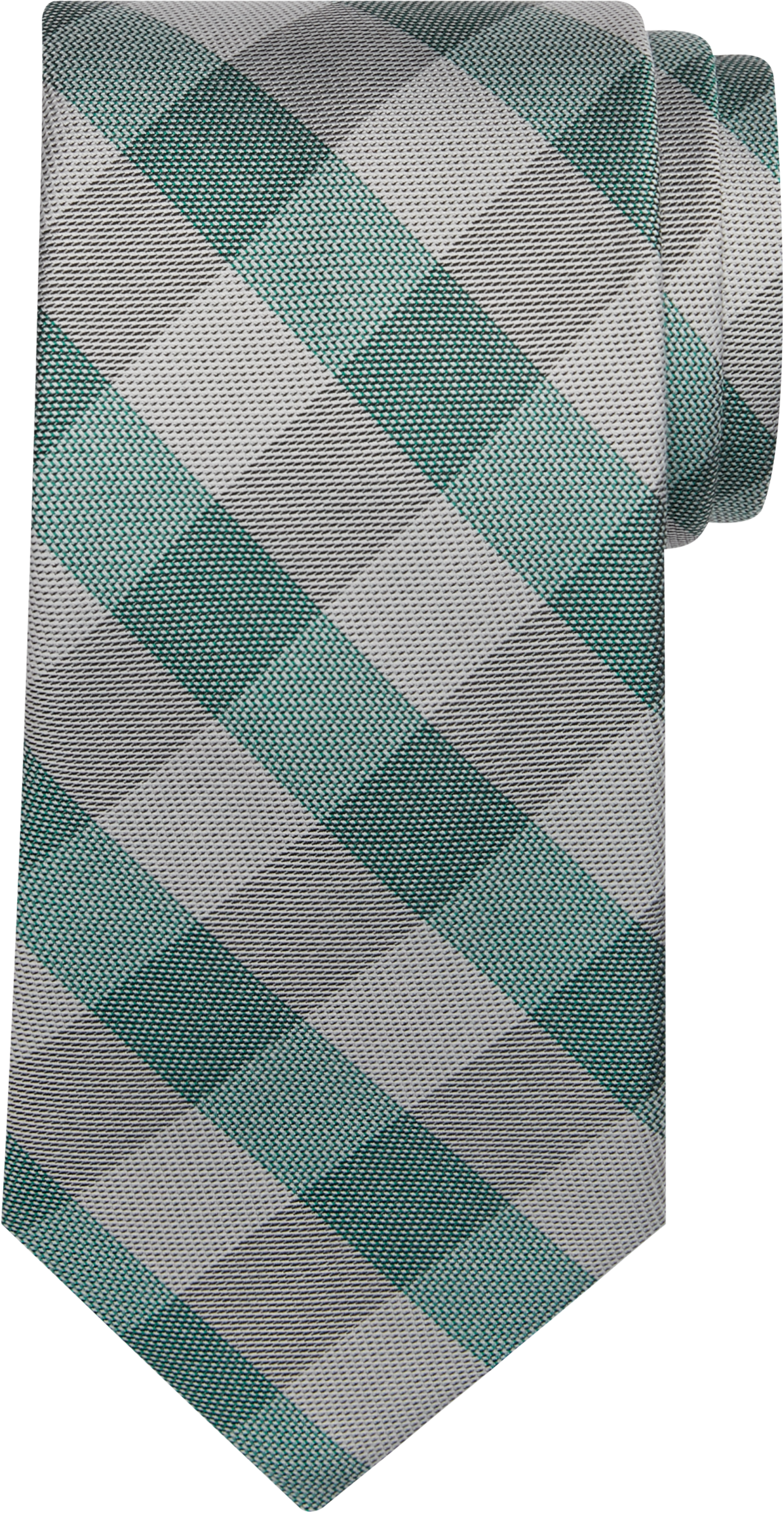 Pronto Uomo Narrow Tie, Green Checkered - Men's Featured | Men's Wearhouse