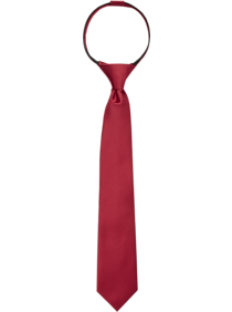 Egara Boys Zipper Tie, Red