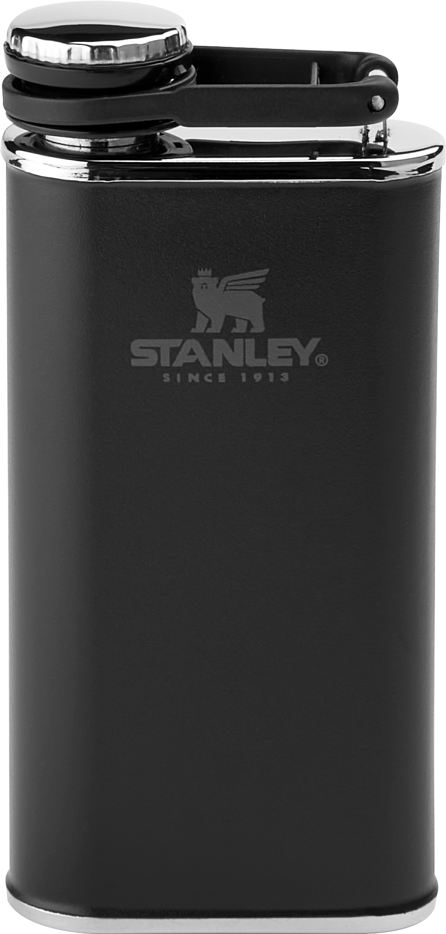 Stanley Easy Fill Wide Mouth Hip Flask, Black 8 oz. - Men's Accessories