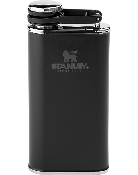 Stanley Easy Fill Wide Mouth Hip Flask, Black 8 oz. - Men's Accessories