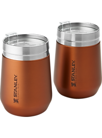 Mens Home & Electronics, Accessories - Stanley Go Everyday Wine Tumbler 2-Pack, Maple 10 oz. - Men's Wearhouse