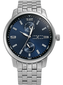 Joseph Abboud Watch, Blue and Silver