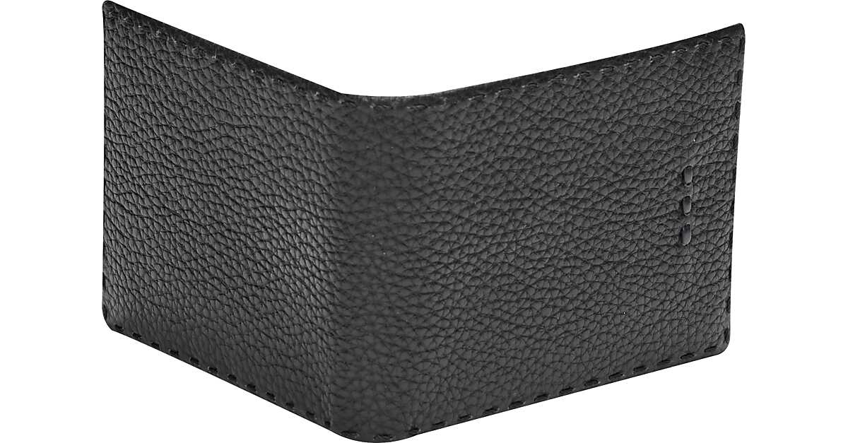 Joseph Abboud Bi-Fold Pebbled Leather Wallet, Black - Men's Accessories ...