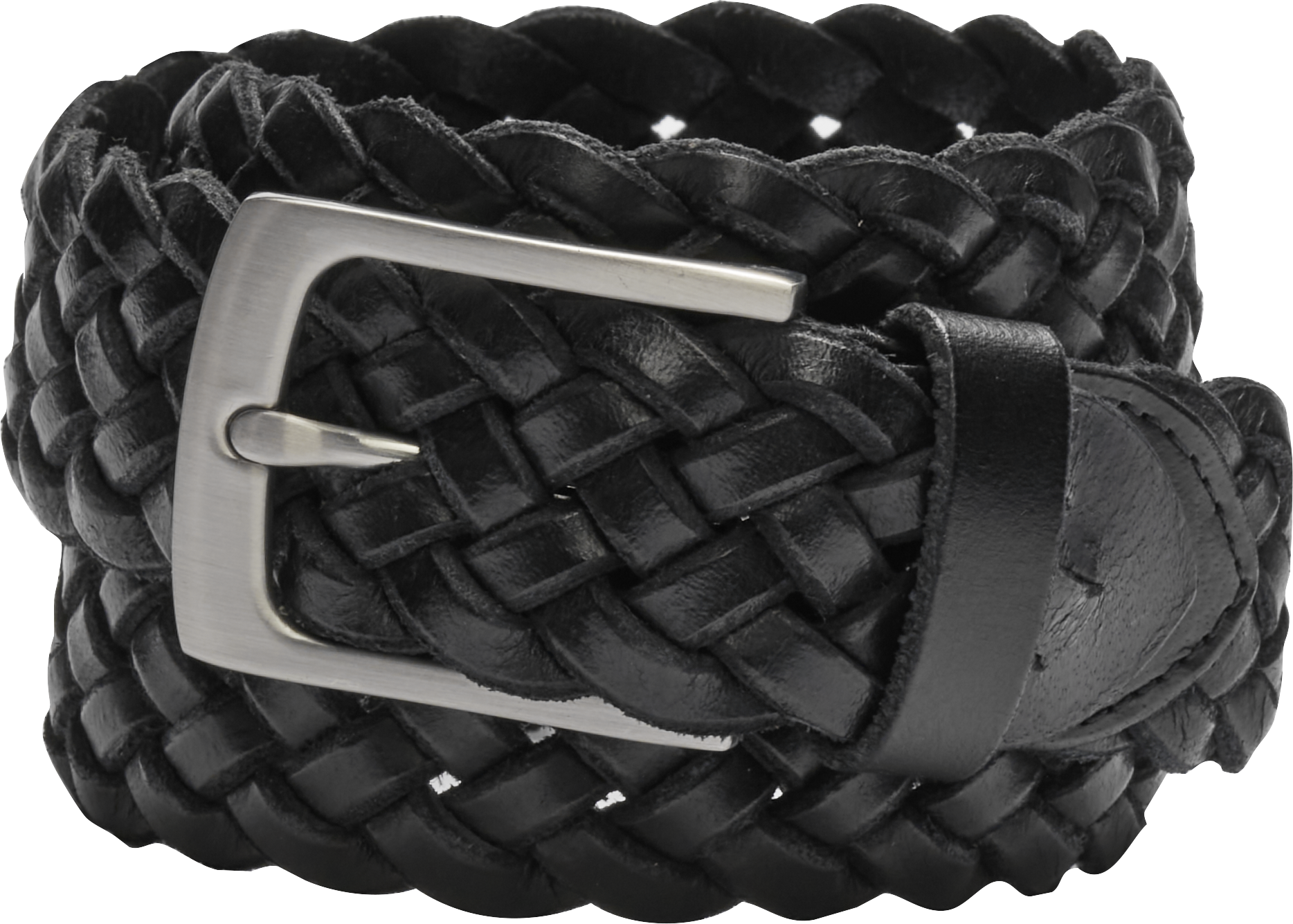 Joseph Abboud Genuine Leather Braided Belt, Black - Men's Sale | Men's ...