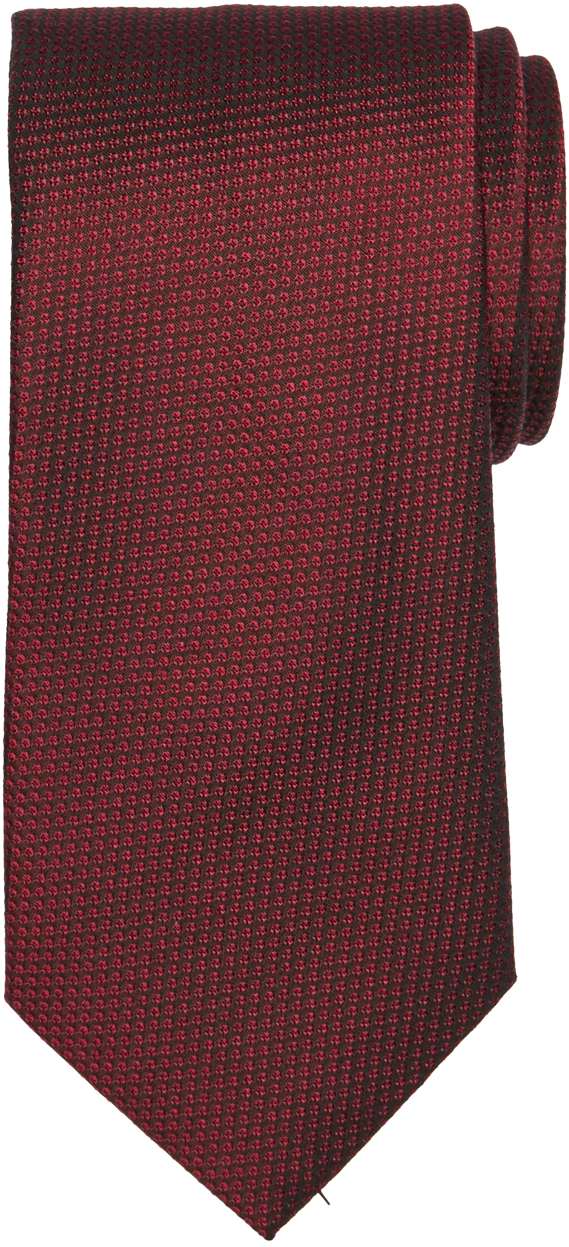 Awearness Kenneth Cole Narrow Tie, Burgundy Interlocked Circles - Men's ...