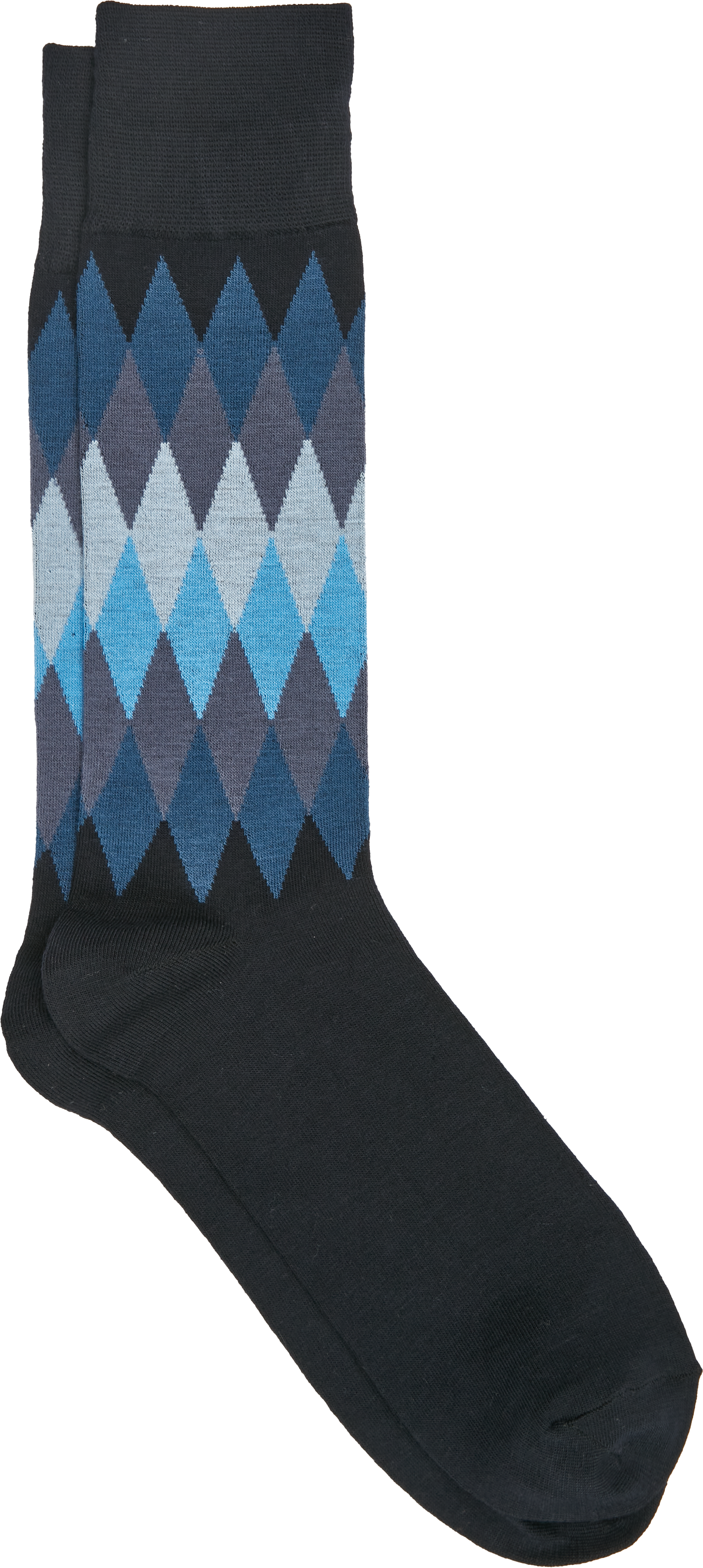 Pronto Uomo Socks, Blue Modern Argyle - Men's Brands | Men's Wearhouse